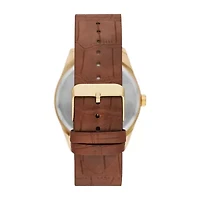 Opp Mens Brown Strap Watch Fmdjo225
