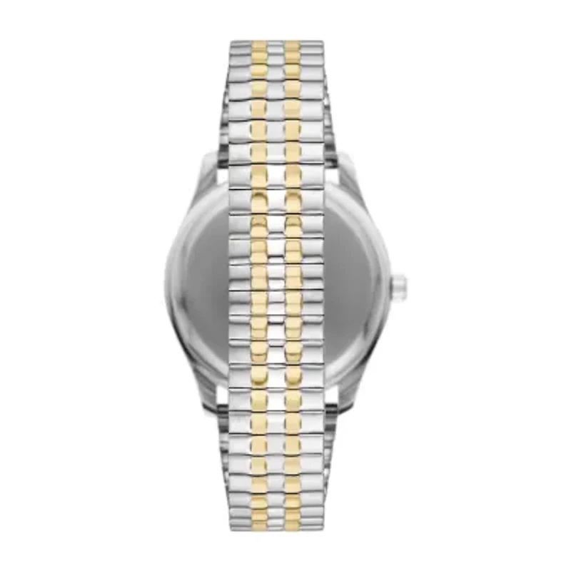 Mens Two Tone Stainless Steel Expansion Watch Fmdjo234