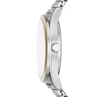 Mens Two Tone Stainless Steel Expansion Watch Fmdjo234