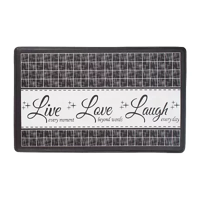 Achim Live Love Laugh Anti-Fatigue 18"X30" Kitchen Mat