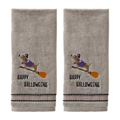 Saturday Knight Happy Halloweenie 2-pc. Hand Towel