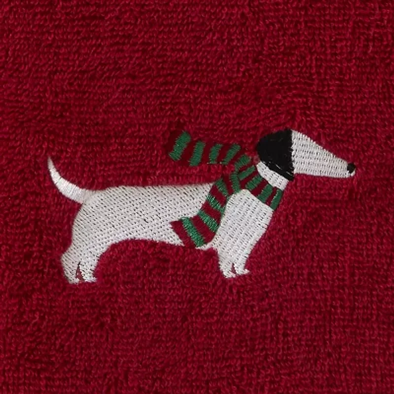 Saturday Knight Snow Many Dachshunds 2-pc. Hand Towel