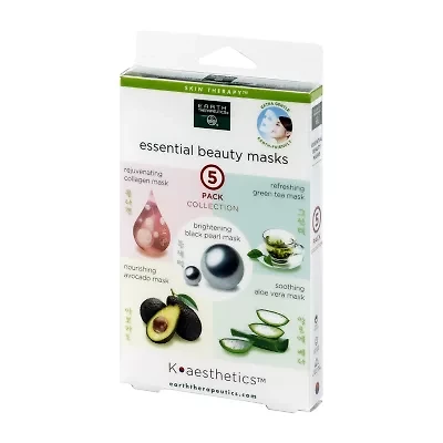 Earth Therapeutics 5 Pack Organic Assorted Beauty Mask