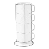 Home Expressions Porcelain 4-pc. Coffee Mug
