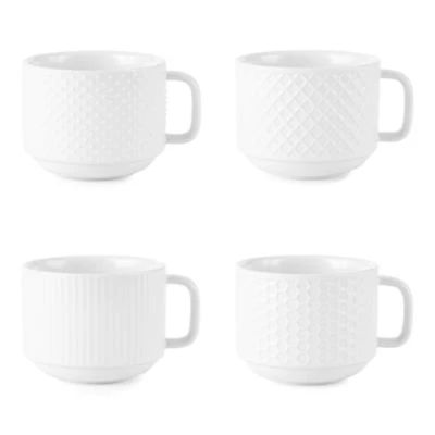 Home Expressions Porcelain 4-pc. Coffee Mug