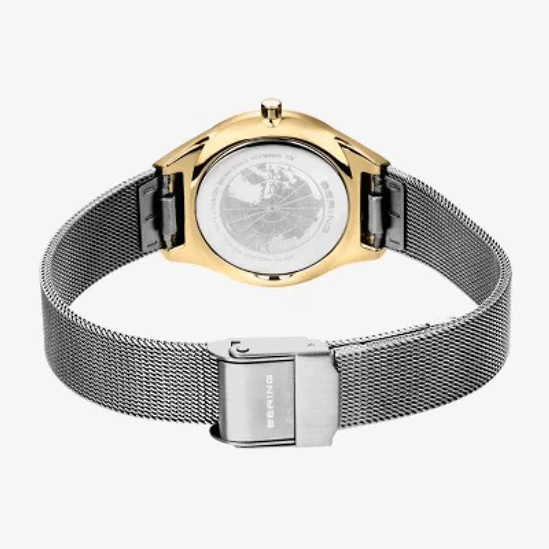 Bering Womens Silver Tone Stainless Steel Bracelet Watch 18729-010