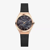 Bering Womens Black Stainless Steel Bracelet Watch 18729-166