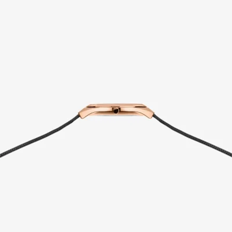 Bering Womens Black Stainless Steel Bracelet Watch 18729-166