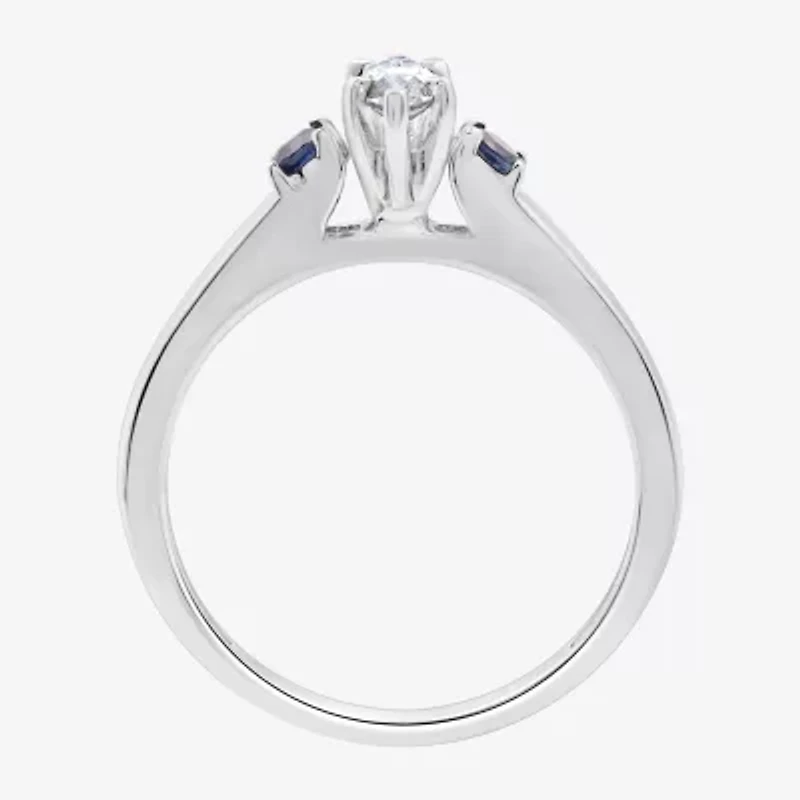I Said Yes (H-I / I1) Womens 5/8 CT. T.W. Lab Grown White Diamond Sterling Silver Marquise Bridal Set