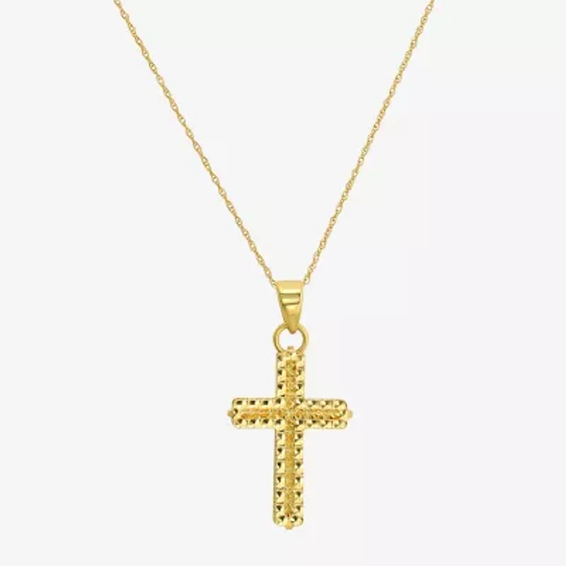 Womens 14K Gold Cross 2-pc. Jewelry Set