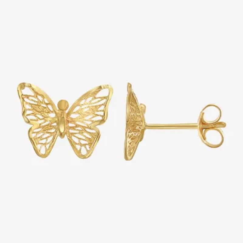 Made in Italy Womens 14K Gold Butterfly 2-pc. Jewelry Set