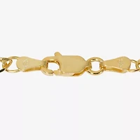 Made in Italy Womens 24K Gold Over Silver Inch Link Chain Necklace