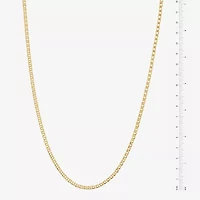 Made in Italy Womens 24K Gold Over Silver Inch Link Chain Necklace