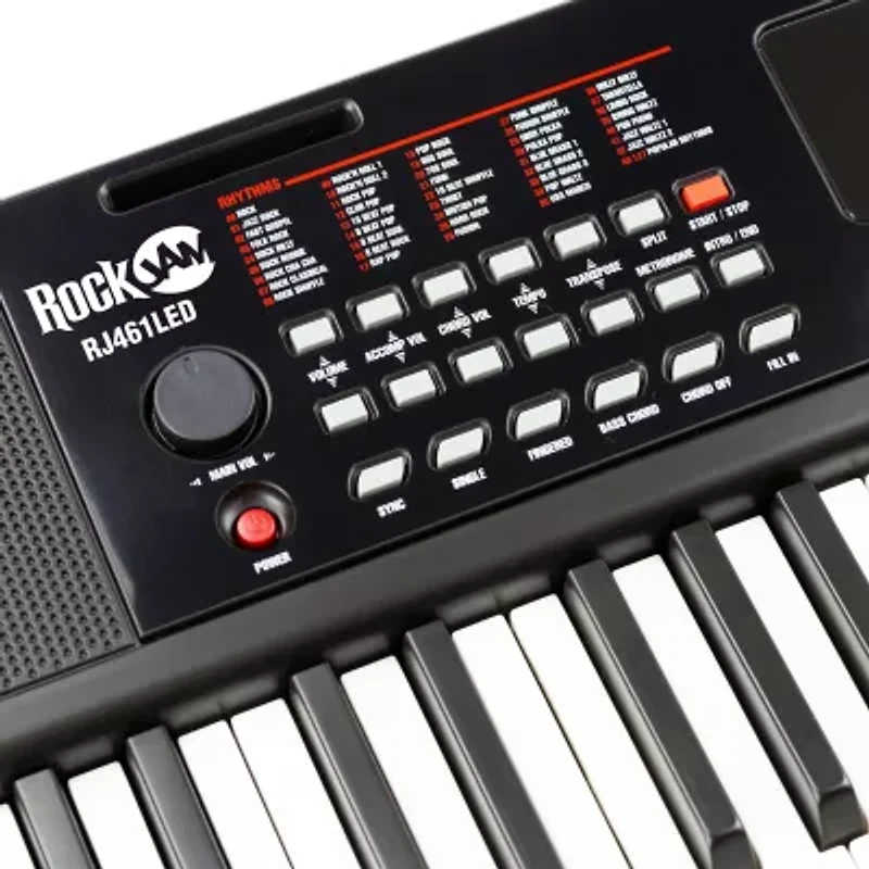 Rockjam 461 Keyboard Piano With Keynote Stickers