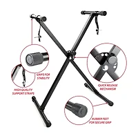 Rockjam 61K Light Up Keyboard Piano Kit