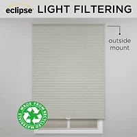 Eclipse Honeycomb Cut-to-Width Cordless Light-Filtering Cellular Shade