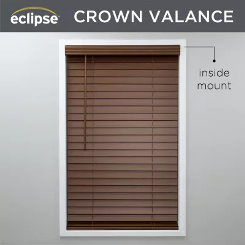 Eclipse Faux Wood 2" Cut-to-Width Cordless Blind