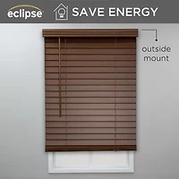 Eclipse Faux Wood 2" Cut-to-Width Cordless Blind