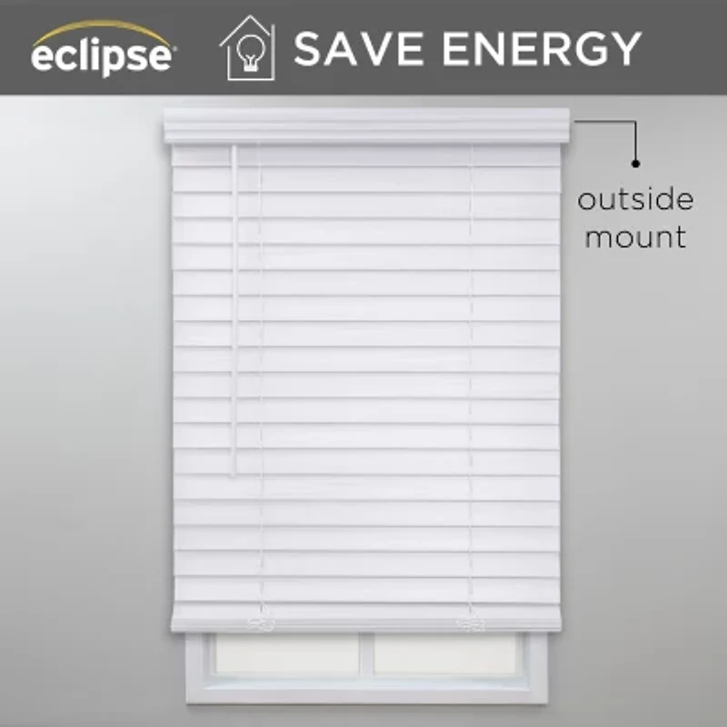 Eclipse 2" Cut-To-Width Cordless Faux Wood Blind