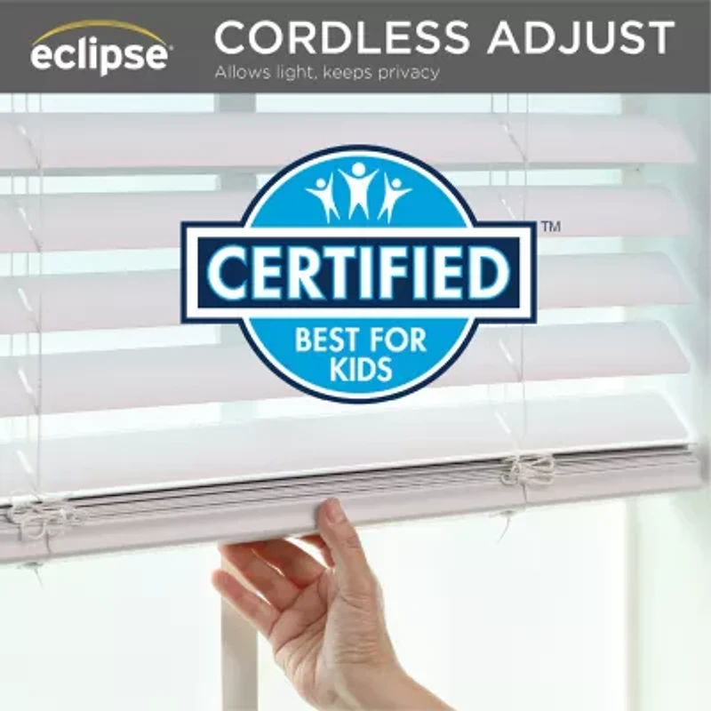 Eclipse Vinyl 2" Cut-to-Width Room Darkening Cordless Mini Blind