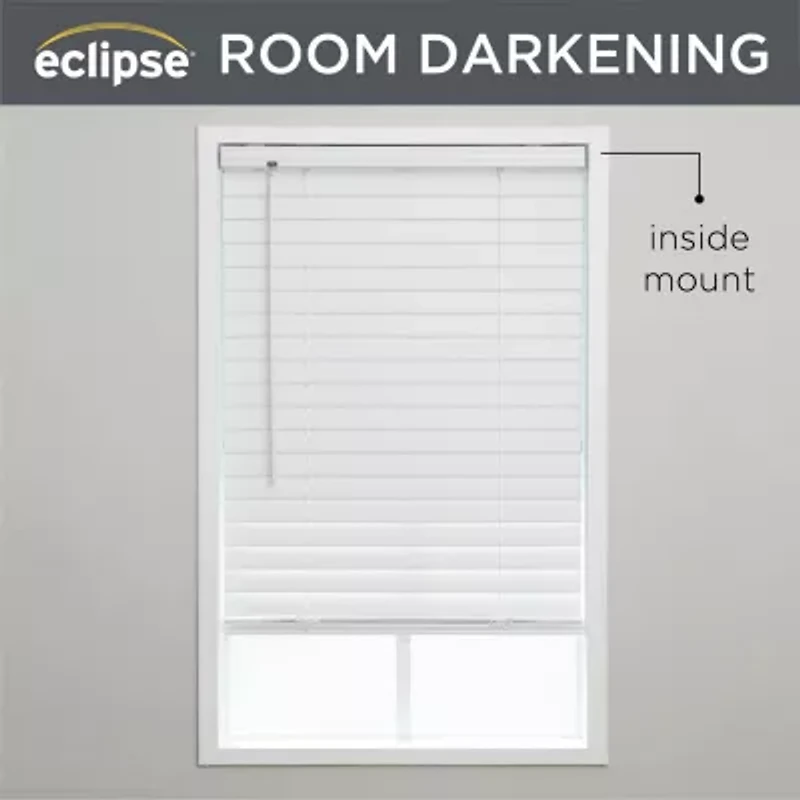 Eclipse Vinyl 2" Cut-To-Width Room Darkening Cordless Mini Blind