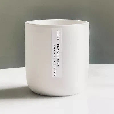 Z CANDLES 12 Oz Birch + Pepper 2-Wick Scented Jar Candle