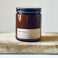 Z CANDLES 8 Oz Linen Single Wick Scented Jar Candle