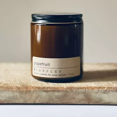 Z CANDLES 8 Oz Grapefruit Single Wick Scented Jar Candle