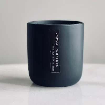 Z CANDLES 12 Oz Oakmoss + Amber 2-Wick Scented Jar Candle