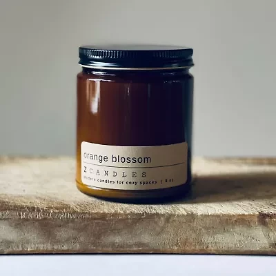 Z CANDLES 8 Oz Orange Blossom Single Wick Scented Jar Candle