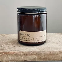 Z CANDLES 8 Oz Pear + Fig Single Wick Scented Jar Candle