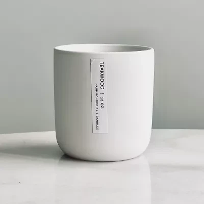 Z CANDLES 12 Oz Teakwood 2-Wick Scented Jar Candle