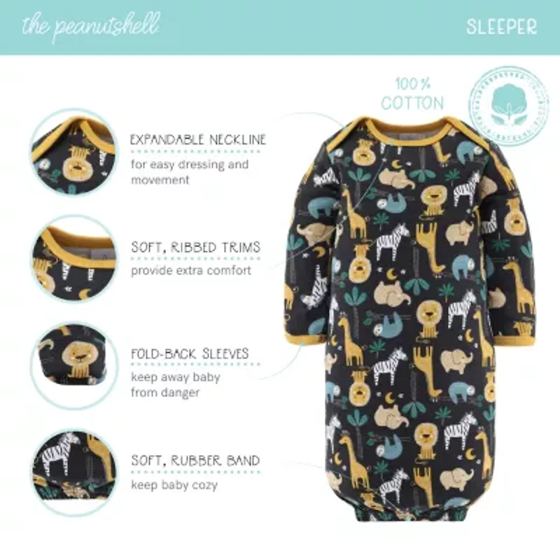 The Peanutshell King Of Jungle Baby Unisex 16-pc. Clothing Set