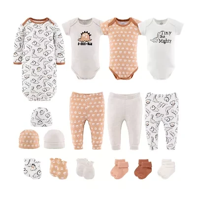 The Peanutshell 0-3m Tiny Dino Baby Unisex 16-pc. Baby Clothing Set