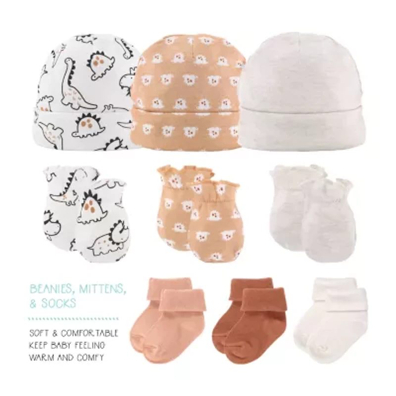 The Peanutshell 0-3m Tiny Dino Baby Unisex 16-pc. Baby Clothing Set