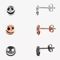 Disney Classics Jack Skellington Womens Nightmare Before Christmas 3 Pair Earring Set