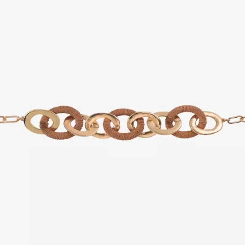 Mixit Gold Tone Womens 18 Inch Link Necklace