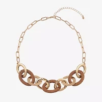 Mixit Gold Tone Womens 18 Inch Link Necklace