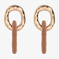 Mixit Gold Tone Womens Drop Earrings