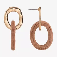 Mixit Gold Tone Womens Drop Earrings