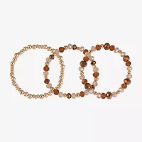 Mixit Gold Tone Womens 3-pc. Bracelet Set