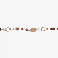 Mixit Gold Tone Womens 40 Inch Beaded Necklace