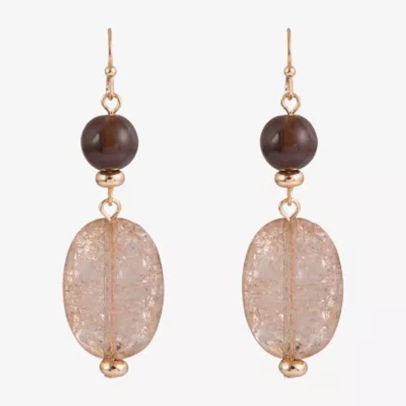 Mixit Beaded Womens Drop Earrings