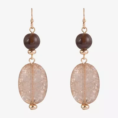 Mixit Beaded Womens Drop Earrings
