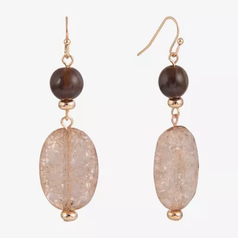 Mixit Beaded Womens Drop Earrings
