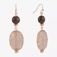 Mixit Beaded Womens Drop Earrings