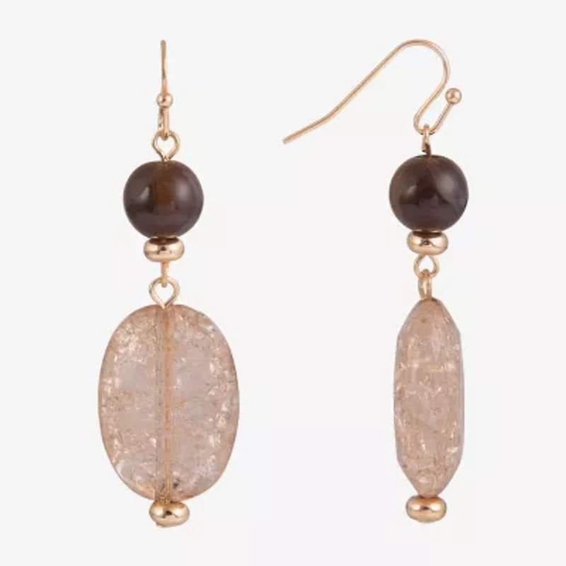 Mixit Beaded Womens Drop Earrings