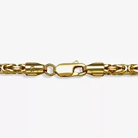 Unisex Adult 14K Gold 22 Inch Byzantine Chain Necklace