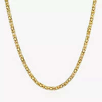 Unisex Adult 14K Gold 22 Inch Byzantine Chain Necklace