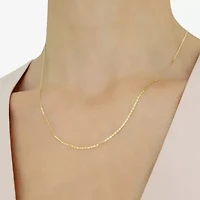 Unisex Adult 14K Gold 18 Inch Valentino Chain Necklace